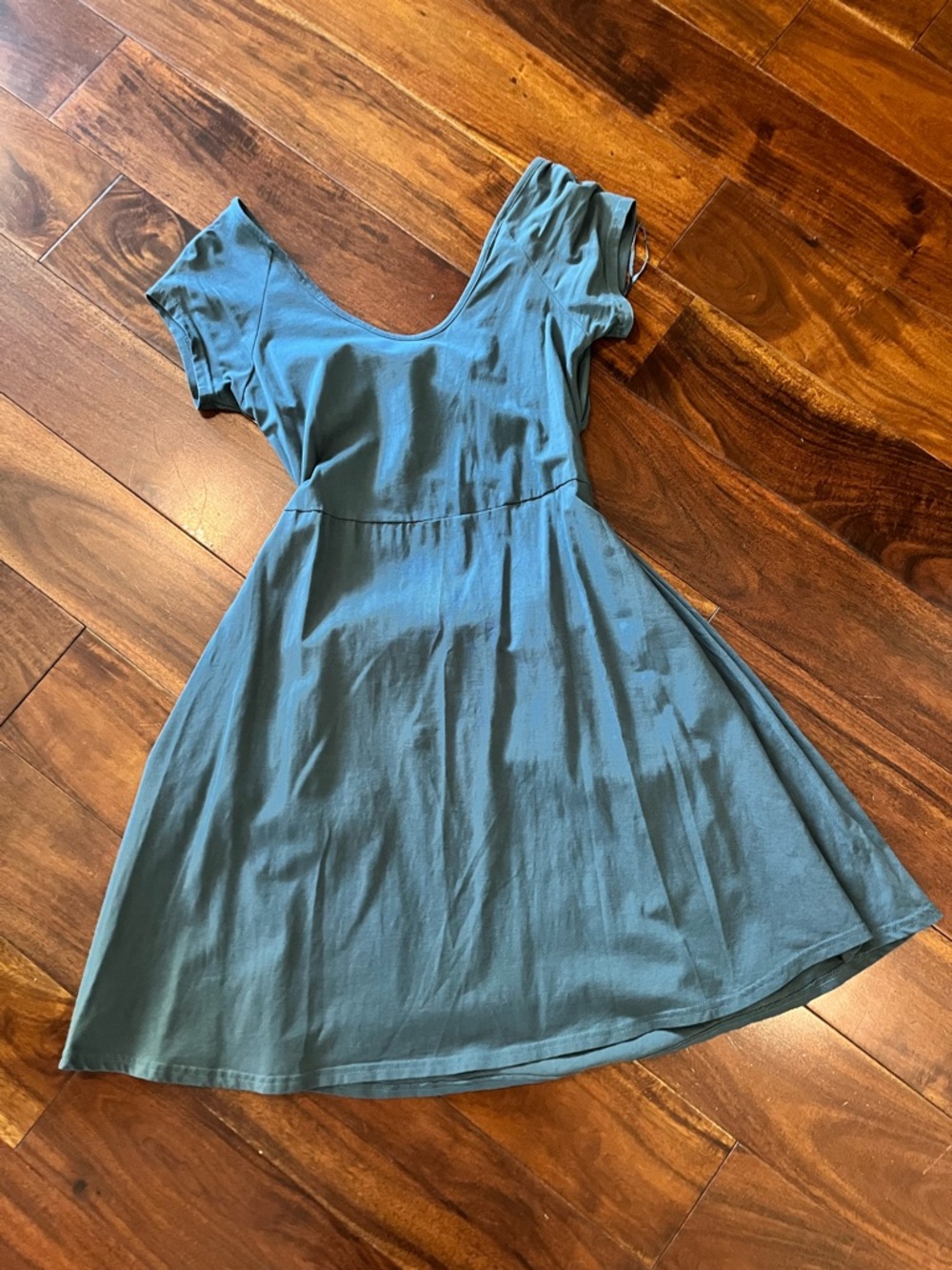Women’s Blue fit and flare dress by Pact, size medium